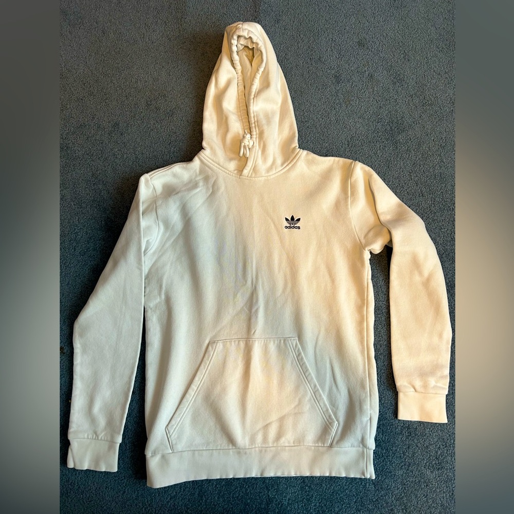 White Adidas men’s M hoodie sweatshirt
